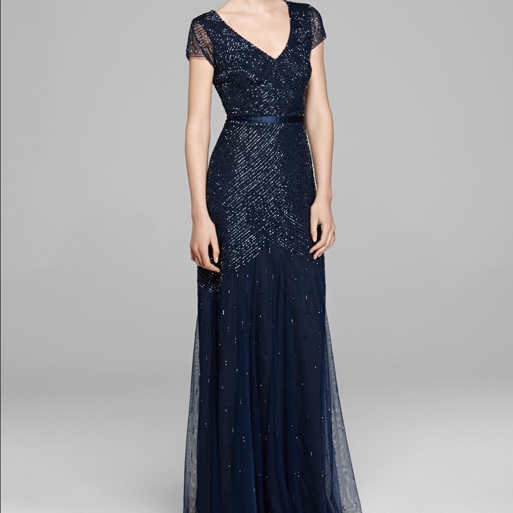Adrianna Papell beaded formal dress